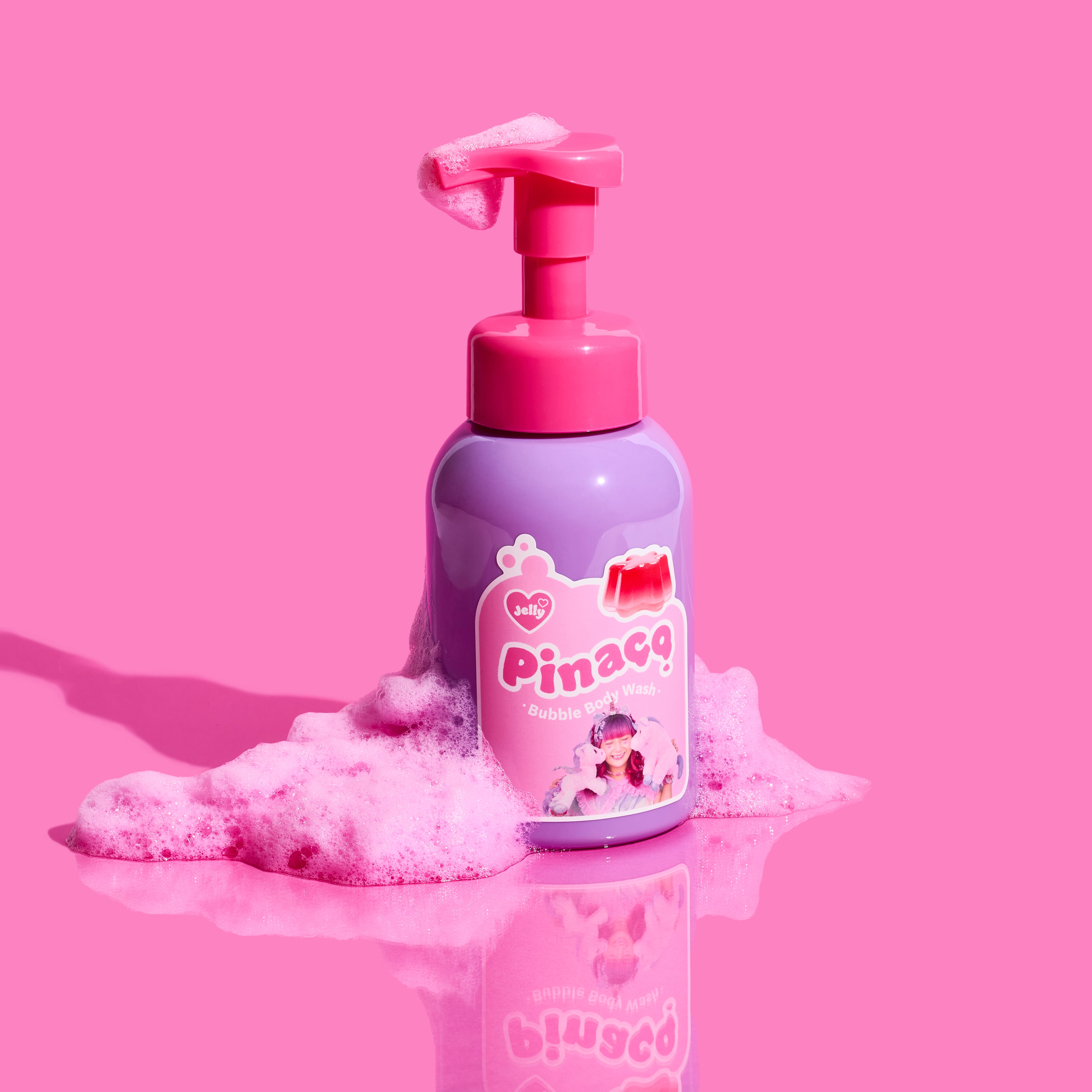 しなこのピンクBubbleボディ&ハンドソープ ぷるぷるゼリーの香り