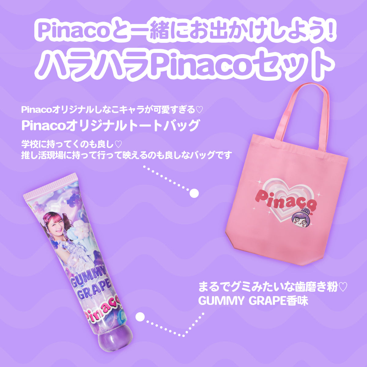 Pinacoと一緒にお出かけしよう！ハラハラPinacoセット